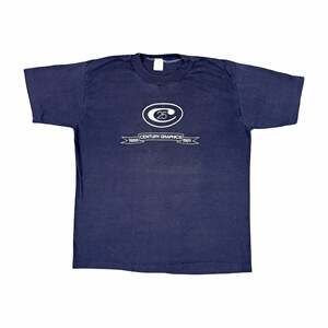 Vintage 80s Sportswear Century Graphics 25th Anniversary Graphic Tee Size L